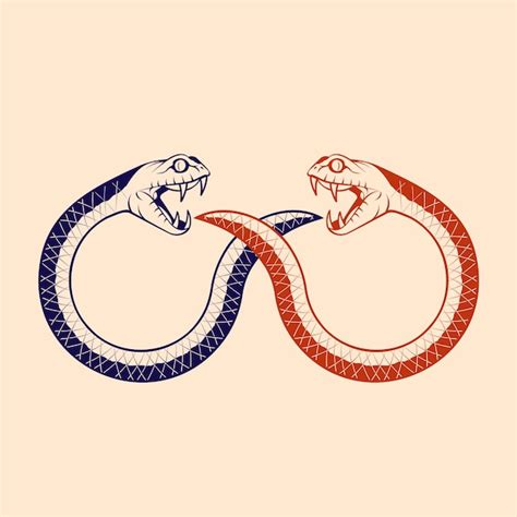 Illustration Du Symbole Ouroboros Vecteur Gratuite