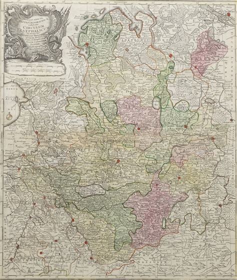 Tobias Conrad Lotter Nova Et Exacta Mappa Geographica Exhibens