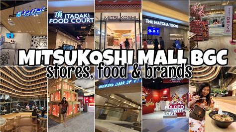 Mitsukoshi Mall Bgc Walking And Food Tour Youtube