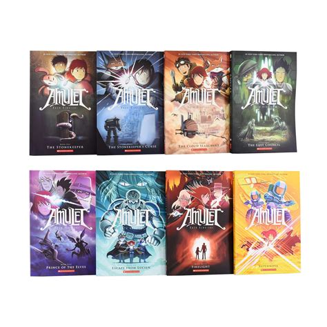 Amulet 8 Books Graphic Novel Box Set Illustrated By Kazu Kibuishi Pa