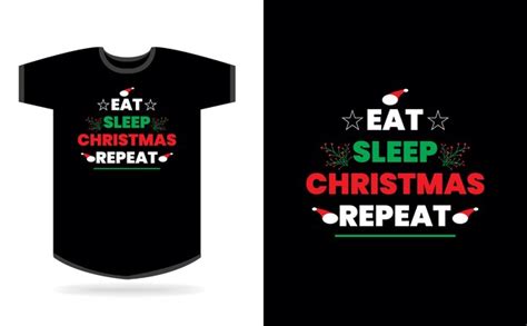 Premium Vector Christmas Typography Tshirt Design For Print