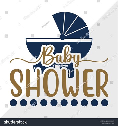 Baby Shower Svg Printable Vector Illustration Stock Vector (Royalty ...