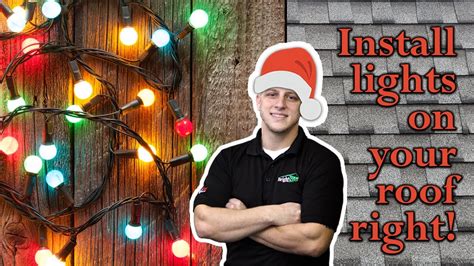 How To Install Christmas Lights On Your Roof Youtube