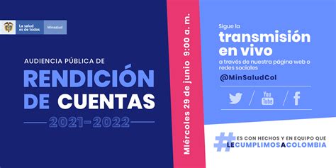 Minsaludcol On Twitter Este De Junio A Las A M Realizaremos