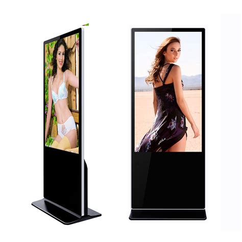 Floor Standing Digital Vertical LCD Media Player Advertising Monitor