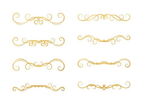 Set Numbers Gold Foil Royalty Free Vector Image