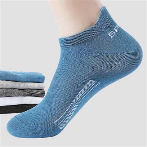 5Pairs Hohe Qualit T M Nner Ankle Socken Atmungsaktive Baumwolle Sport