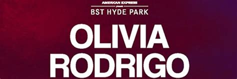 Olivia Rodrigo Hyde Park Vip Tickets Vip Packages Bst