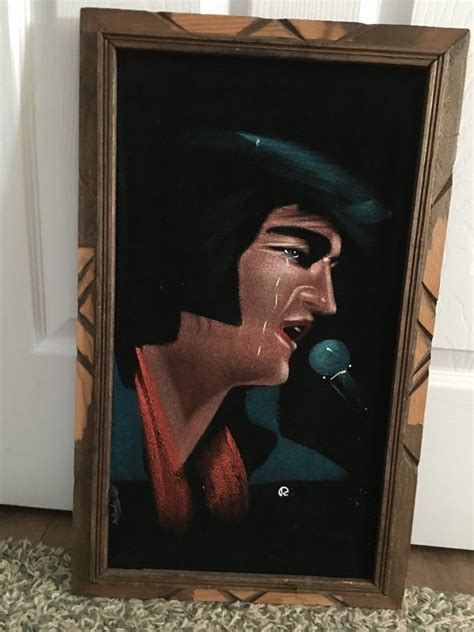 Elvis Presley Velvet Painting At Explore