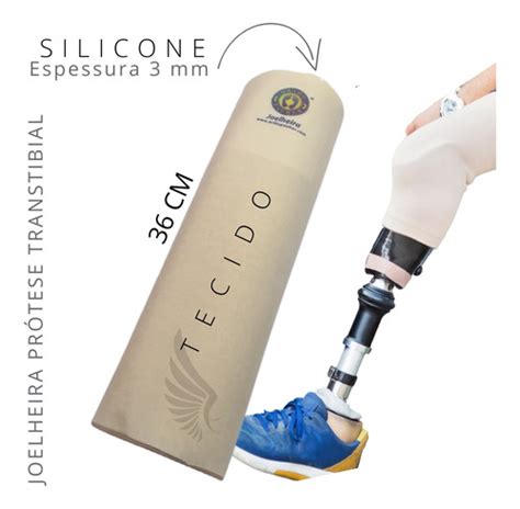 Joelheira Transtibial Protese De Perna Silicone E Tecido Parcelamento