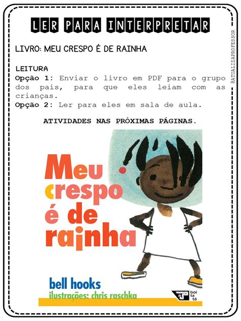 Atividade Meu Crespo É De Rainha Para Imprimir - Atividades para "Meu Crespo é de Rainha" | PDF