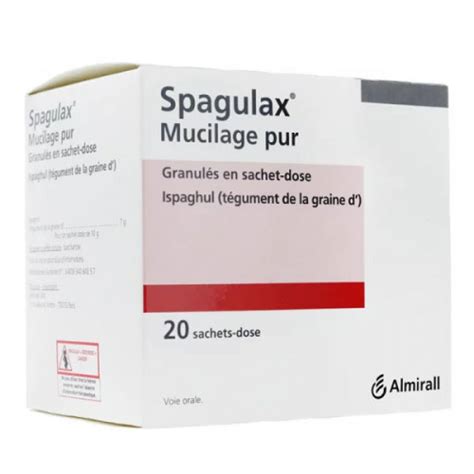 Spagulax Mucilage pur granulés 20 sachets dose Pharmacie en