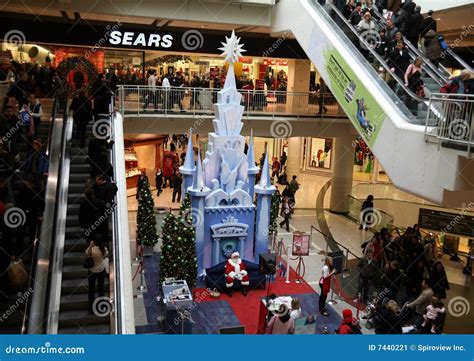 Shopping Mall Santa Editorial Photo Image Of Skylight 7440221