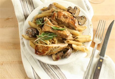 Lemon Rosemary Chicken Pasta | A Farmgirl's Kitchen