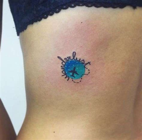 Tatuaggi Wanderlust Con Simboli Del Viaggio