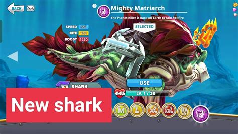 Hungry Shark World New Shark Mighty Matriarch Review New Update Youtube