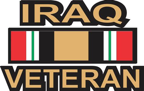 Iraq Veteran With Ribbon Decal