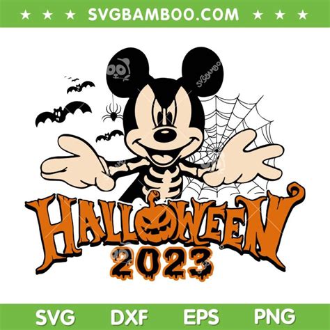 Mickey Halloween 2023 SVG PNG