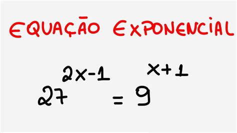 EQUAÇÃO EXPONENCIAL Aprenda através de EXEMPLOS RESOLVIDOS YouTube