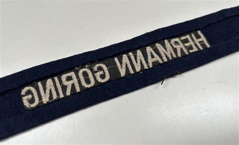 Luftwaffe Em Nco Hermann G Ring Division Cufftitle Uniform Removed