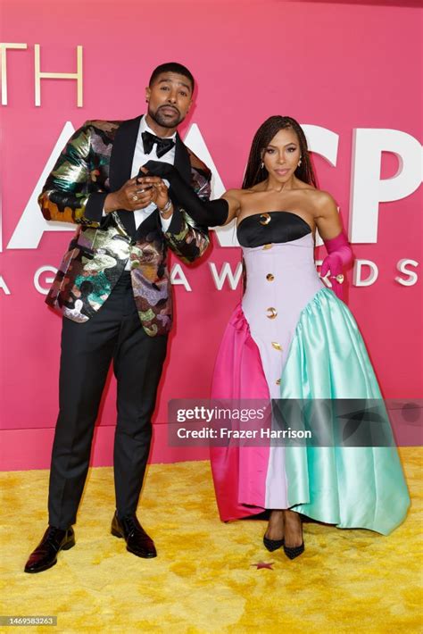 Skyh Black And Kj Smith Attend The 54th Naacp Image Awards At News