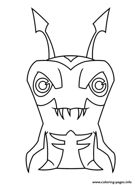 Slugterra Nightgeist Coloring Page Printable