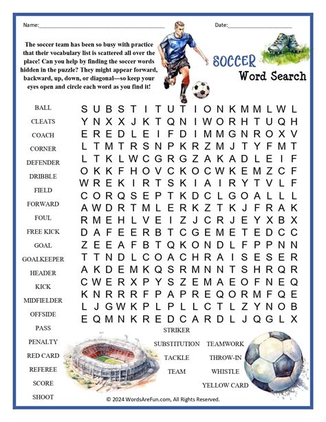 sport wordsearch 1