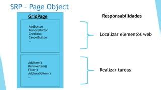 Patrones De Dise O En La Automatizaci N Pageobject O Screenplay Ppt