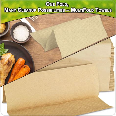 Snapklik Kraft MultiFold Paper Towels Case Of 2