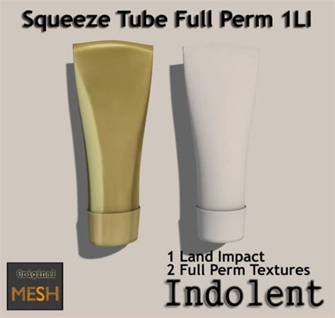 Second Life Marketplace Indo Squeeze Tube Full Perm 1li