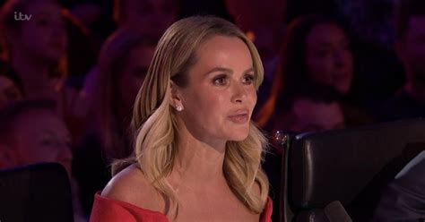 BGT Babe Amanda Holden Sees Curves Erupt From Plunging Scarlet Gown Daily Star