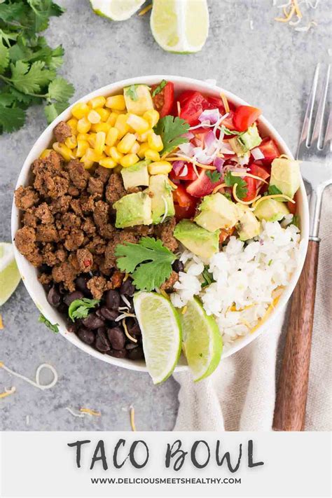 Taco Bowl Delicious Meets Healthy