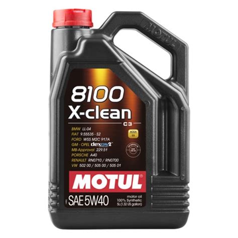 Motul USA 102051 8100 X Clean SAE 5W 40 Full Synthetic Motor Oil 5