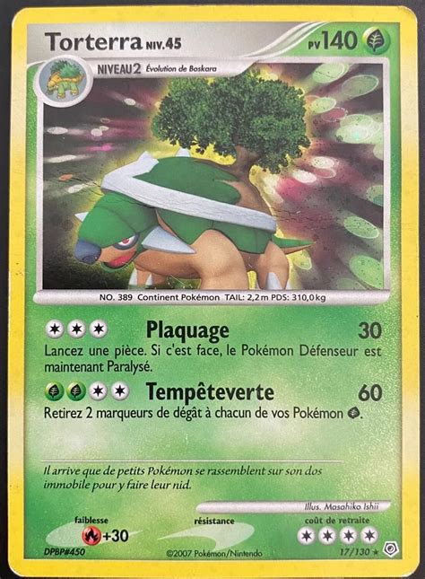 Torterra Diamant Et Perle Carte Pokemon