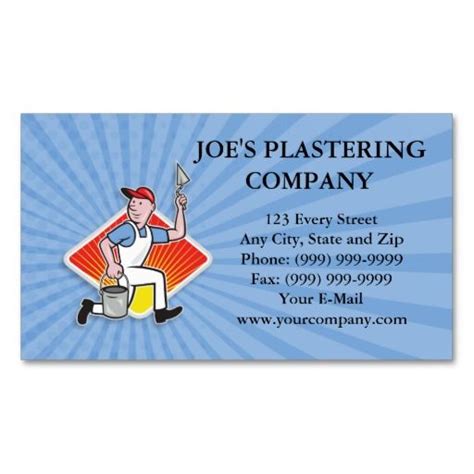 Plastering Business Cards Templates