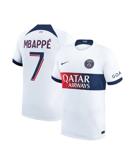 Nike Kylian Mbappe White Paris Saint Germain 202324 Away Stadium