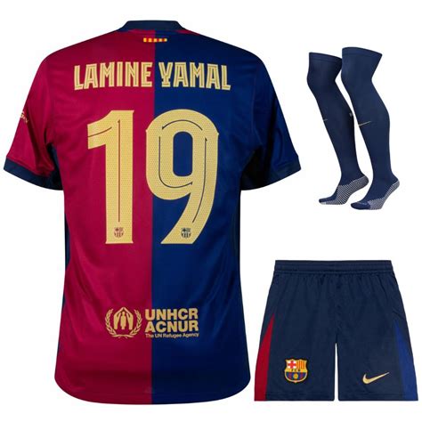 Maillot Kit Enfant Barca 2024 2025 Domicile Lamine Yamal