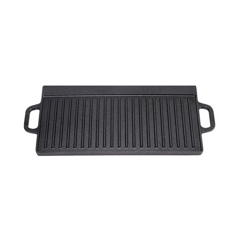 Non Stick Reversible Griddle Pan Skillet Cast Iron Plate Bbq Grill Pan Hob Stove Ebay