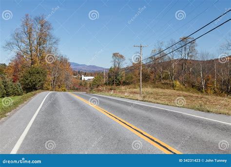 Country Highway Horizontal Stock Image Image Of Leaves 34231423