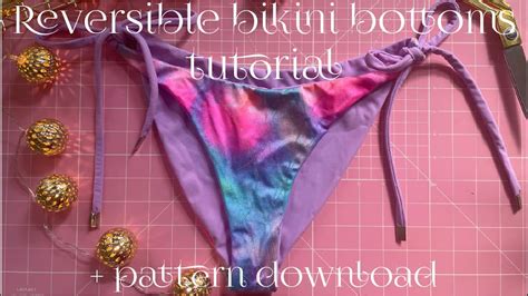 Diy Reversible Bikini Bottoms Sewing Tutorial Begginer Friendly Pdf