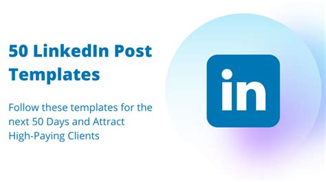 50 Linkedin Post Templates To Attract High Paying Clients