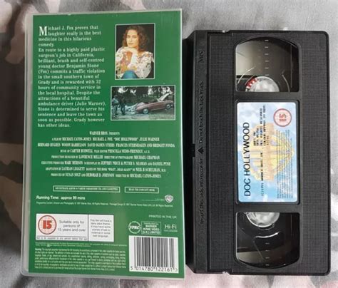 DOC HOLLYWOOD (VHS) Michael J. Fox + Woody Harrelson + Bridget Fonda ...