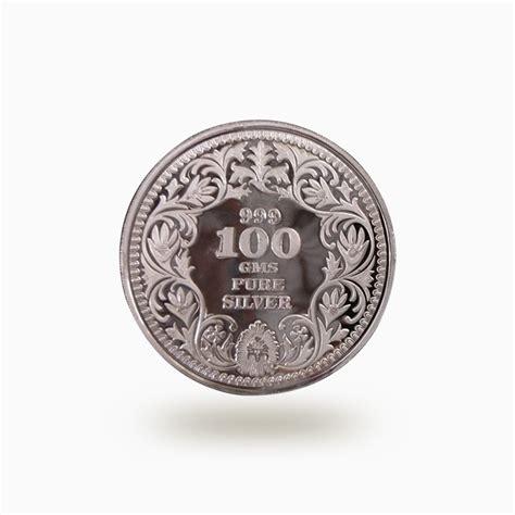 999 Fine Silver Coin 100 gram - Sawansukha Jewellers