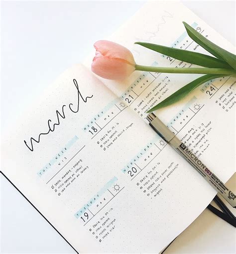 A Pink Flower Sitting On Top Of An Open Notebook Next To A Marker And Pen