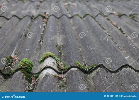 Textured Background Of Old Asbestos Roof Sheets Stock Image Image Of