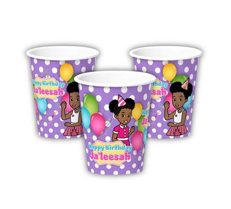 Gracie's Corner Birthday Party MULTI-COLOR Personalized - Etsy in 2022 | Party cups personalized ...