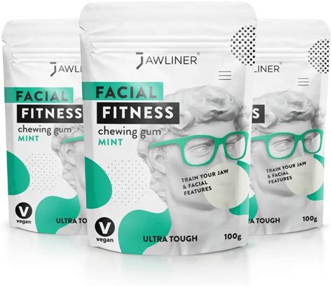 Jawliner Fitness Chewing Gum Month Pack Jawline Exerciser For