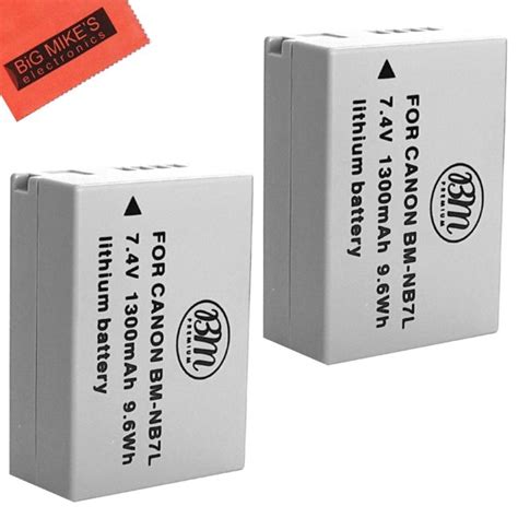 Bm Premium 2 Pack Of Nb 7l Batteries For Canon Powershot G10 G11 G12 Sx30 Is Digital Camera