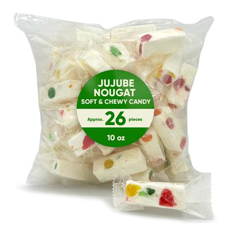 Jujube Nougat 10oz Approx 26 Pieces Sweet Candy