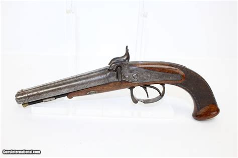 Bohemian Antique Double Barrel Pistol By Wiesner